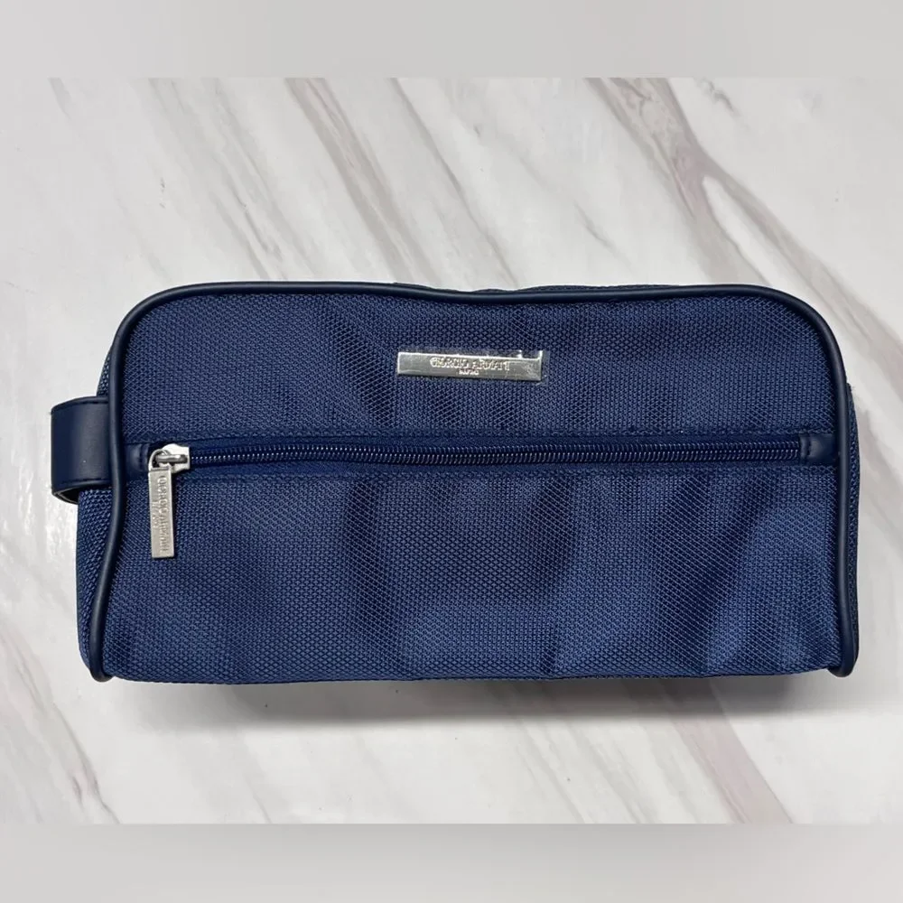 NWOT Giorgio Armani | Navy Blue Small Cosmetics Bag